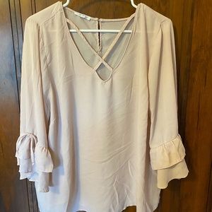 Maurices Blush Blouse (Plus)